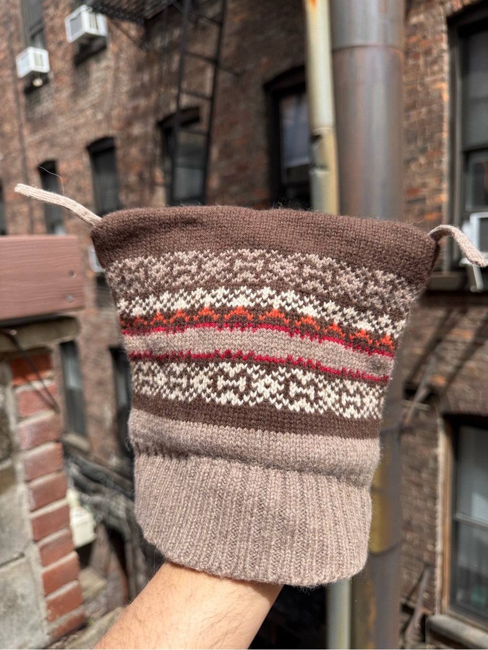 Janie and Jack Tan Knit Baby Sweater